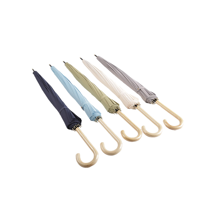 Легкий прямой зонт Pongee в британском стиле-0E6B0259