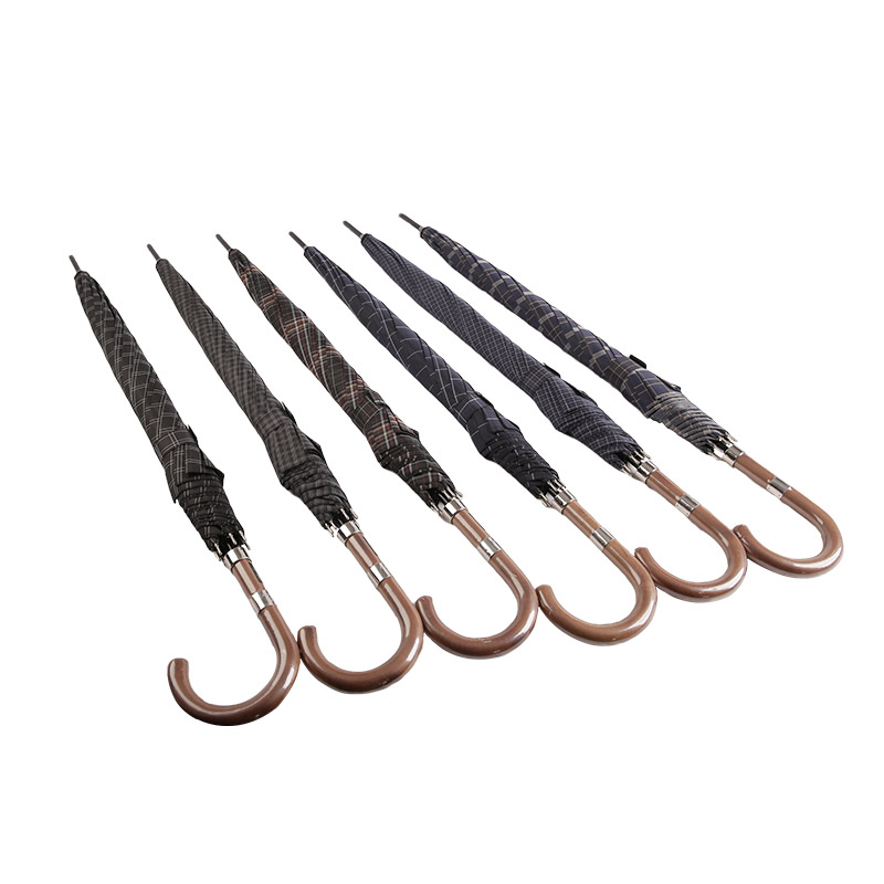 Легкий и подходящий для мужчин Pongee Straight зонтик-0E6B0362