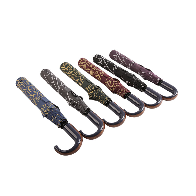 Геометрические узоры Pongee Двойной зонт-0E6B0412