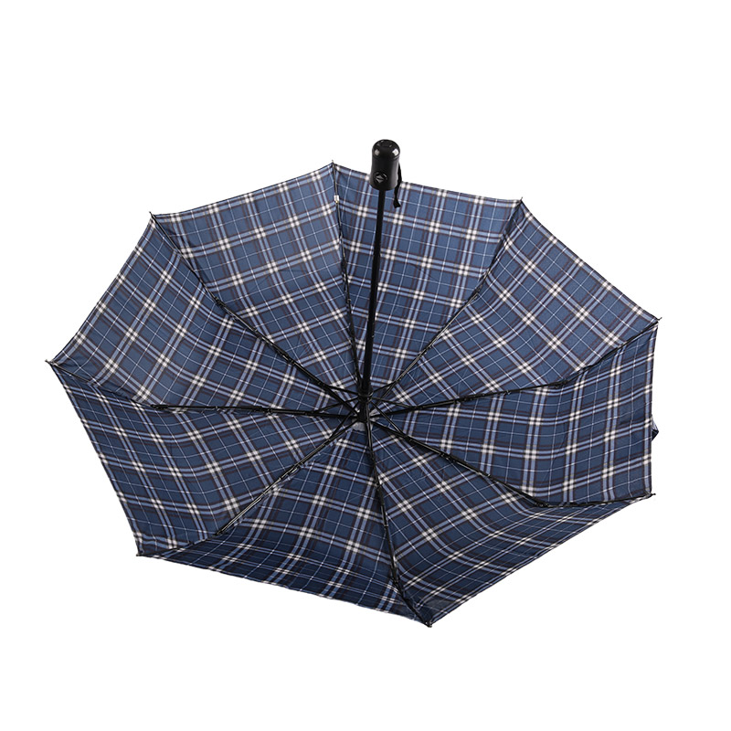 Полосатый решетчатый термоусадочный эпонж Тройной зонт-0E6B0432