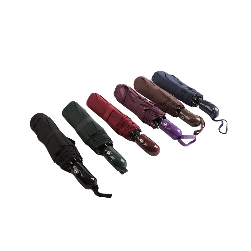 Темный цвет Непромокаемый эпонж Тройной зонт-0E6B0491