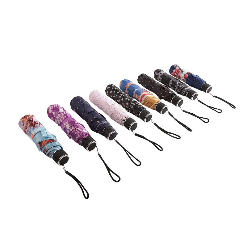 Зонт Mini Polka Dots Pongee Threefold-0E6B0499