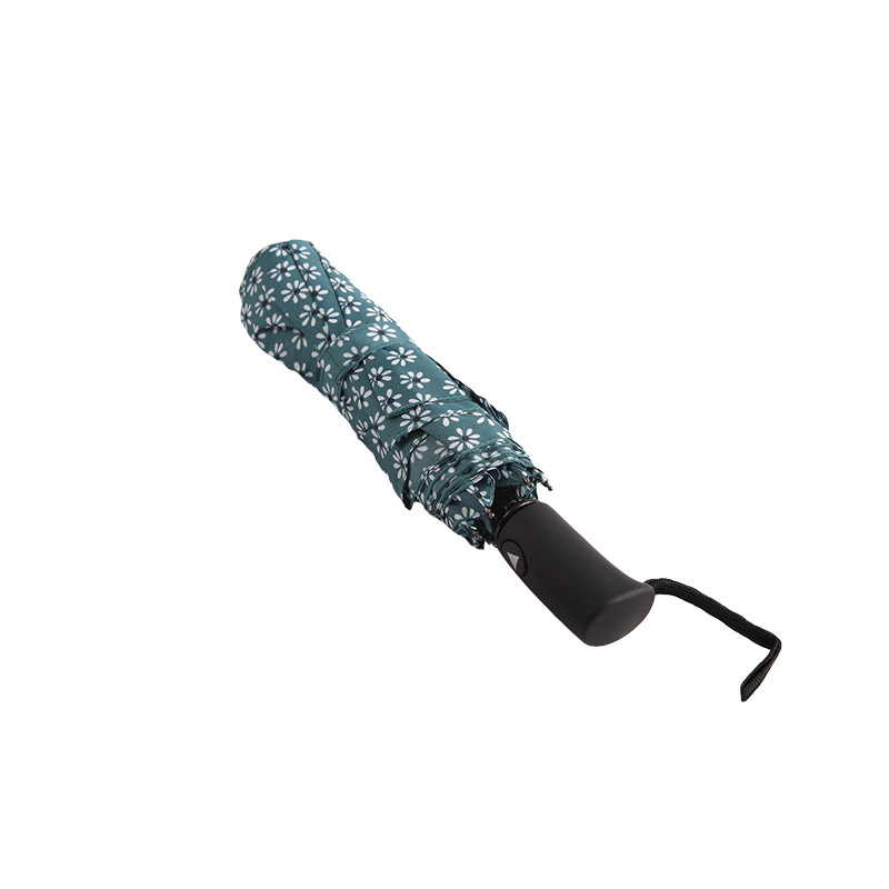 Зонт Green Fresh Floral Pongee Threefold-0E6B0512