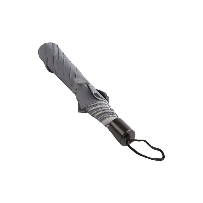 Простой двойной зонт из чистого серебра из металла-0E6B0782